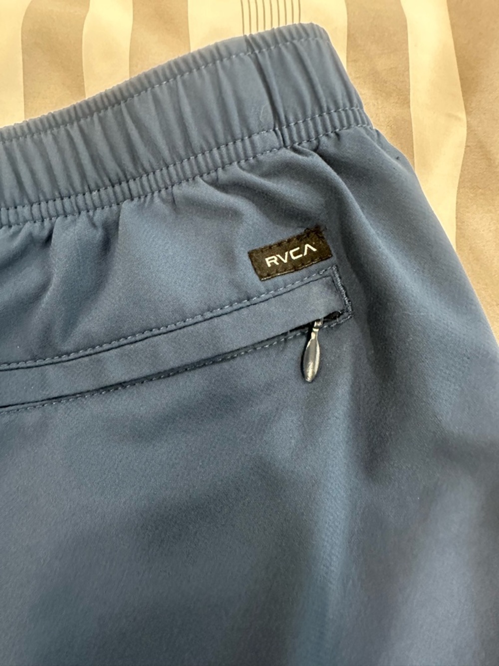 RVCA Navy Drawstring Athletic Shorts - Picture 6 of 6